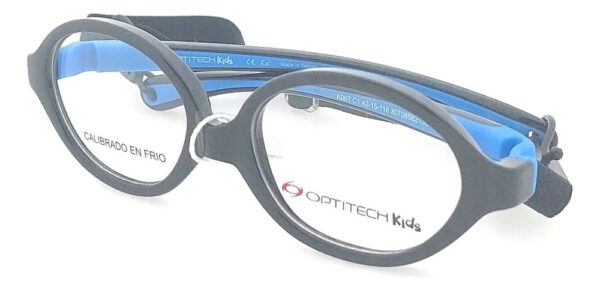 Anteojos Lentes Optitech Kids K067 Armazon Receta Goma Flex