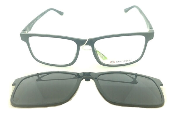 Lentes Clip On Optitech 593 Anteojos Receta Polarizados Uv - Imagen 3
