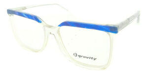 Anteojos Lentes Gravity Joss Receta Acetato Flex Armazon Azul-transparente