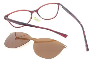 Anteojos Lentes Clip On Fleur 265 Polarizado Uv Receta Flex - Imagen 18
