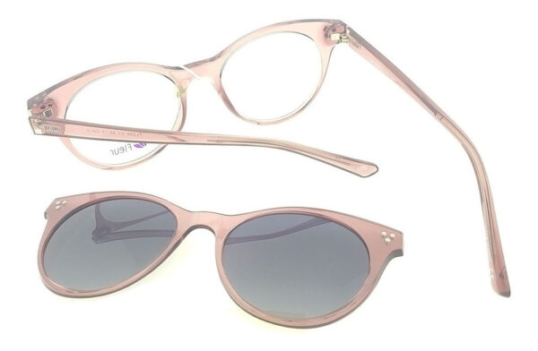 Anteojos Lentes Clip On Fleur 250 Polarizado Uv Receta Moda - Imagen 18