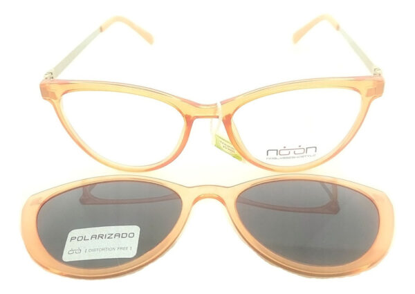 Anteojos Lentes Clip On Noon P12 Receta Polarizado Uv Marcos - Imagen 10