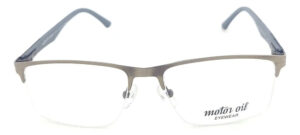 Anteojos Lentes Motor Oil 93602 Medio Marco Metal Receta Fl - Imagen 4