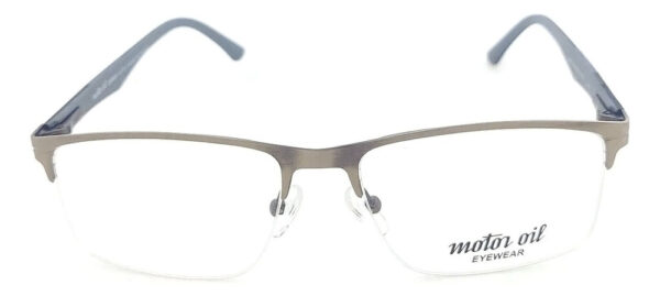 Anteojos Lentes Motor Oil 93602 Medio Marco Metal Receta Fl - Imagen 4