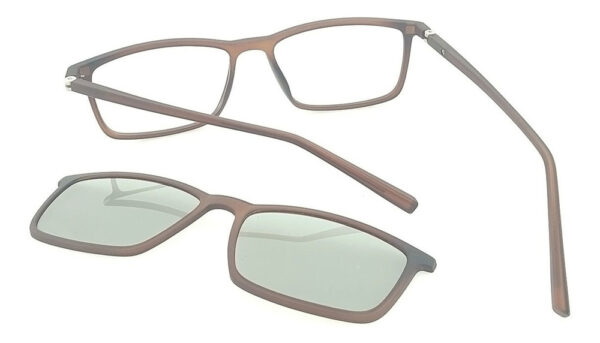 Lentes Anteojos Clip On 7002 Armazon Receta Polarizado Uv - Imagen 29