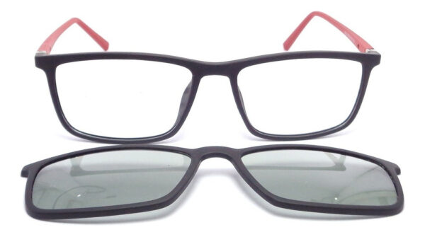 Lentes Anteojos Clip On 7002 Armazon Receta Polarizado Uv - Imagen 10