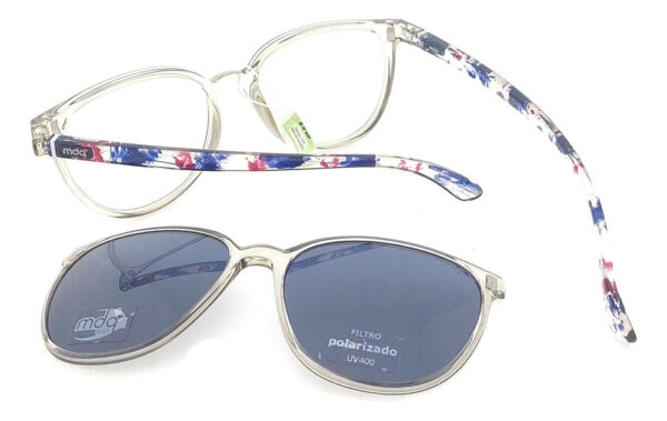 Anteojos Lentes Mdq Clip On Berlian Polarizado Receta Mujer - Imagen 35