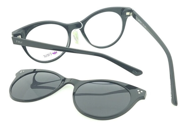 Anteojos Lentes Clip On Fleur 250 Polarizado Uv Receta Moda - Imagen 12