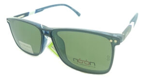 Anteojos Clip On Lentes Noon P14 Polarizado Receta Flex Arma Azul