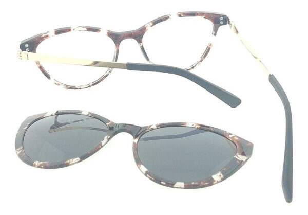 Anteojos Clip On 6817 Pin Up Lentes Polarizado Uv Receta - Imagen 5