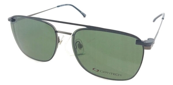 Anteojos Lentes Clip On Optitech 552 Receta Metal Polarizado - Imagen 9
