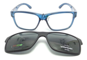 Anteojos Lentes Clip On Mdq Tahan Marco Receta Polarizado Uv - Imagen 10
