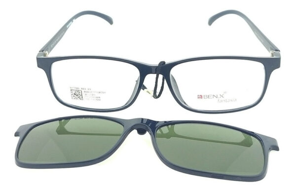 Anteojos Lentes Clip On Benx 923 Receta Polarizado Uv Moda - Imagen 29
