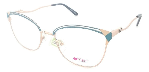 Anteojos Lentes Marcos Fleur 270 Metal Receta Flex Armazon - Imagen 10