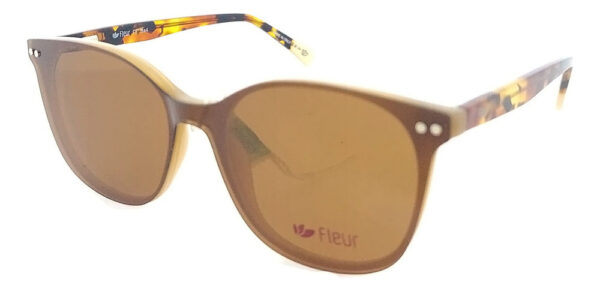 Anteojos Lentes Clip On Fleur 265 Polarizado Uv Receta Flex - Imagen 10