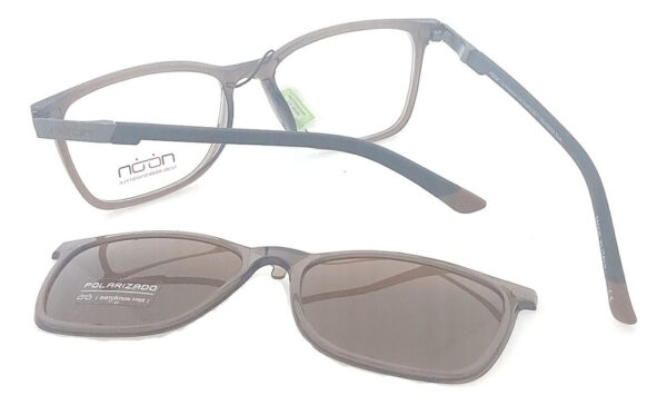 Anteojos Lentes Clip On Noon 08 Polarizado Uv Receta Armazon - Imagen 5