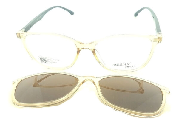 Anteojos Armazon Clip On Benx 930 Lentes Polarizado Uv Flex - Imagen 10
