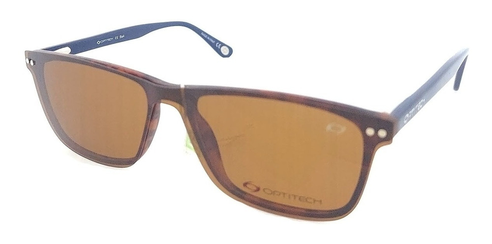 Anteojos Lentes Clip On Optitech 562 Polarizado Uv Receta Fl