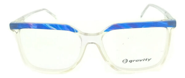 Anteojos Lentes Gravity Joss Receta Acetato Flex Armazon Azul-transparente - Imagen 3
