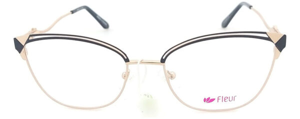 Anteojos Lentes Marcos Fleur 270 Metal Receta Flex Armazon - Imagen 4
