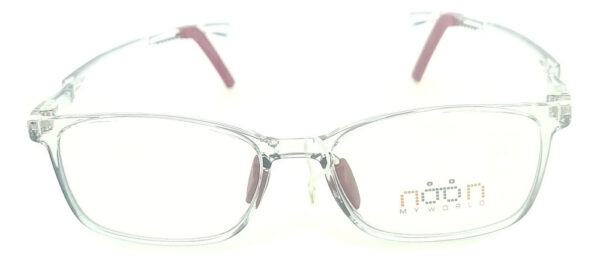 Anteojos Marcos Lentes Chicos Noon Myw08 Tr90 Receta Armazon Gris Claro Traslucido - Imagen 3
