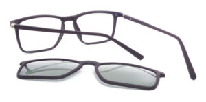 Anteojos Lentes Clip On Marcos Receta 7001 Polarizado Uv - Imagen 4