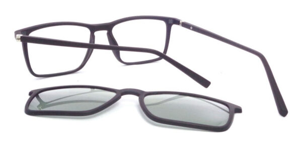 Anteojos Lentes Clip On Marcos Receta 7001 Polarizado Uv - Imagen 4