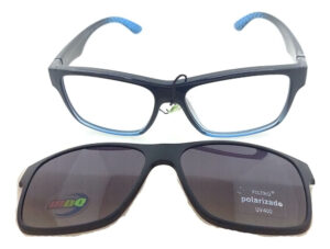 Anteojos Lentes Clip On Mdq Tahan Marco Receta Polarizado Uv - Imagen 4