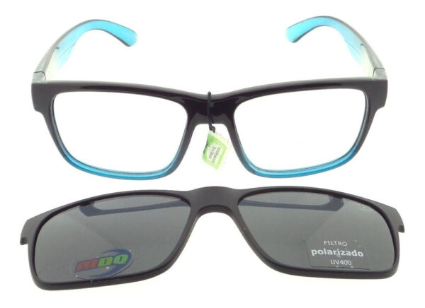Marco Lentes Clip On Mdq Qiantang Polarizado Uv Receta Moda - Imagen 56