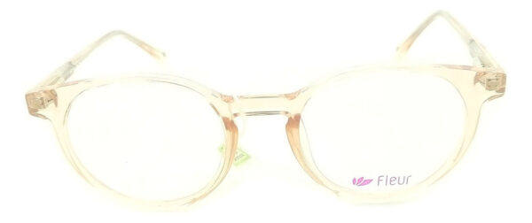 Anteojos Lentes Armazon Fleur 272 Acetato Receta Flex Mujer Nude Traslucido - Imagen 3
