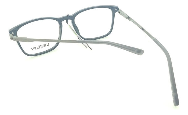 Anteojos Lentes Westbury 799 Armazón Receta Hombre Flex Meta Negro Brillo - Imagen 4