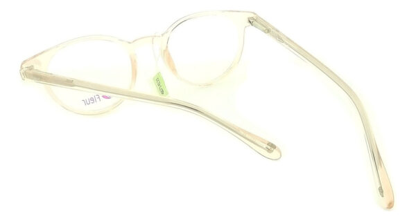 Anteojos Lentes Armazon Fleur 272 Acetato Receta Flex Mujer Nude Traslucido - Imagen 4