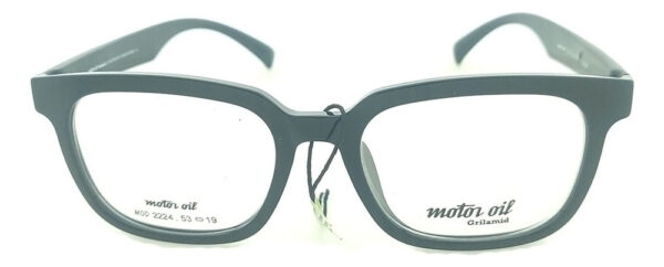 Anteojos Lentes Motor Oil 2224 Armazon Receta Tr90 Gafas Negro Brillo - Imagen 3