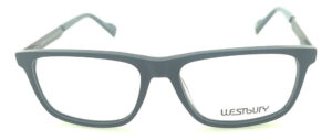 Anteojos Lentes Westbury 812 Cal 58 Armazon Receta Flex Marc Negro Brillo - Imagen 3