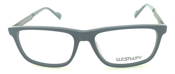 Anteojos Lentes Westbury 812 Cal 58 Armazon Receta Flex Marc Negro Brillo - Imagen 3