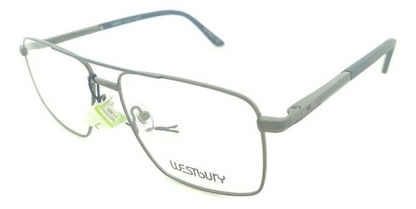 Anteojos Lentes Westbury 801 Aviador Receta Metal Flex Armaz Plateado Oscuro